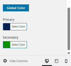 Global color setting