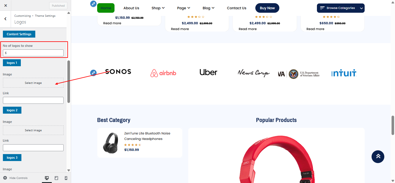 logos layout screenshot