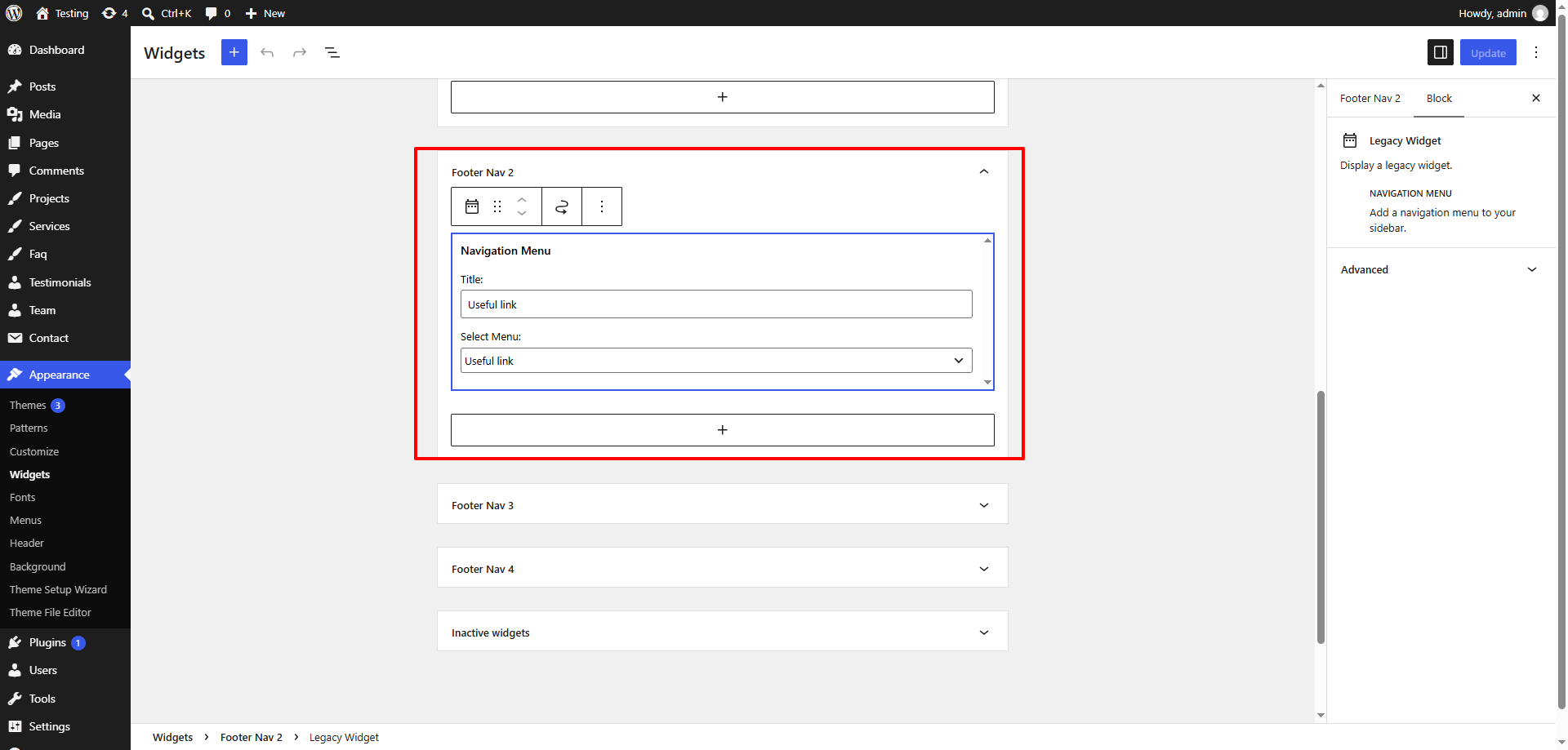 Footer Layout