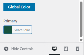 Global color setting