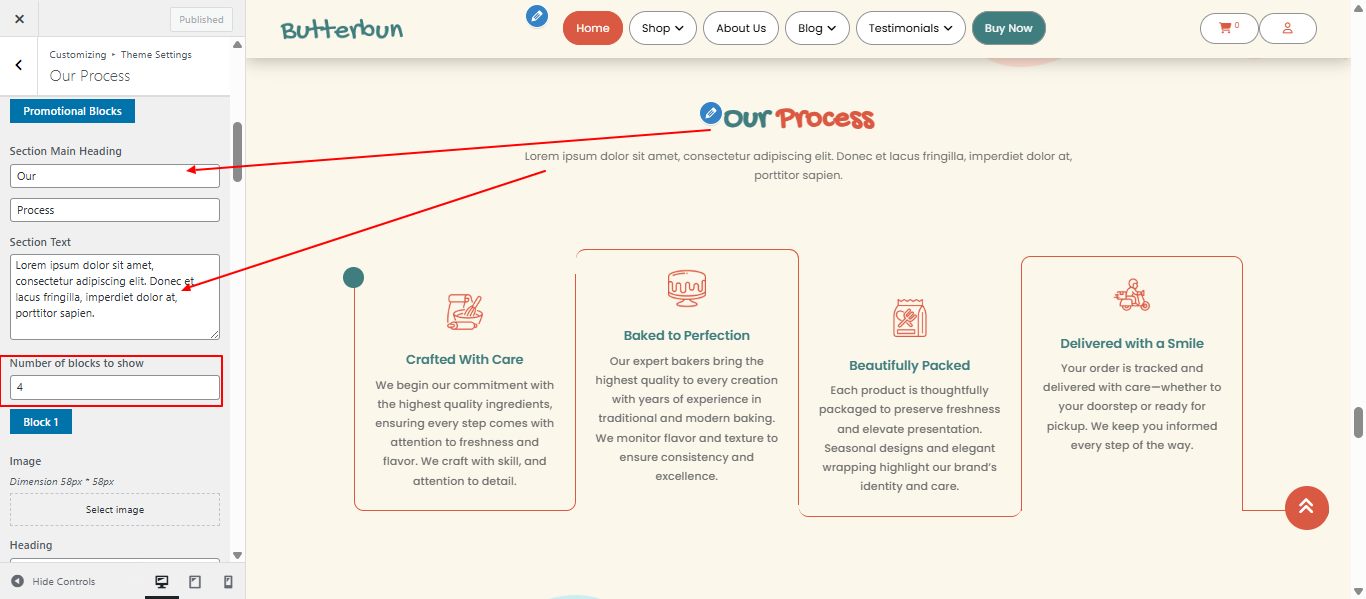 process layout screenshot