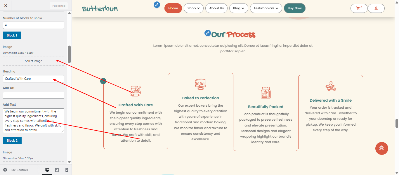 process layout screenshot
