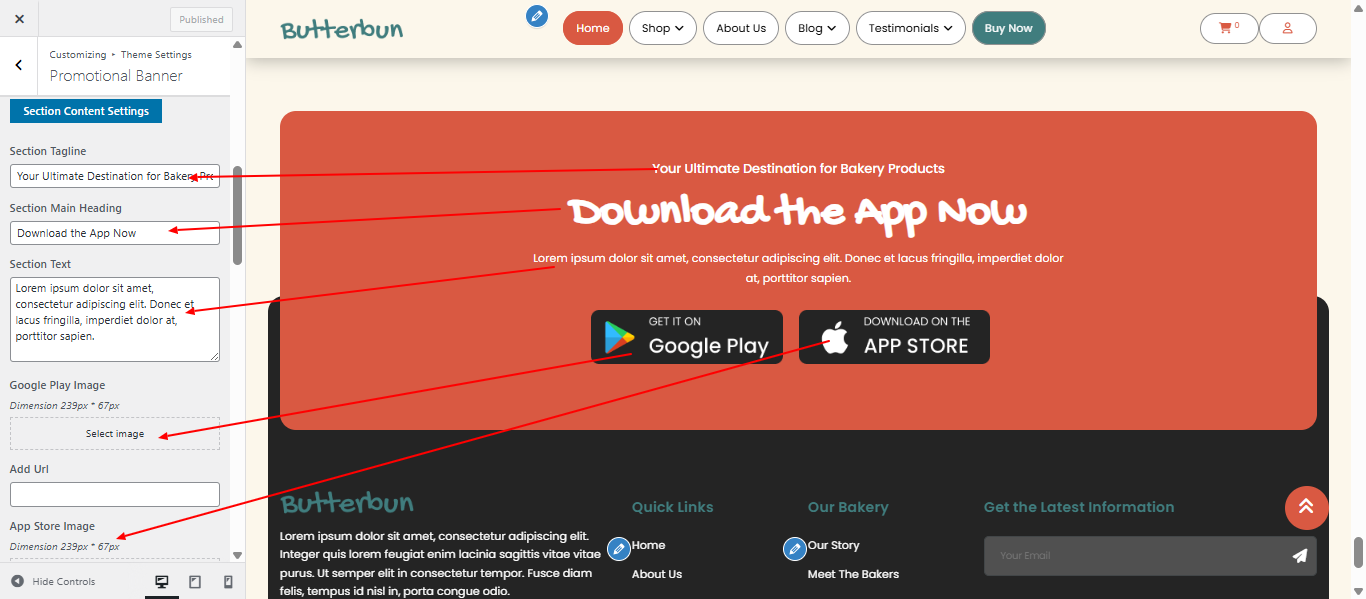 promotional-banner layout screenshot