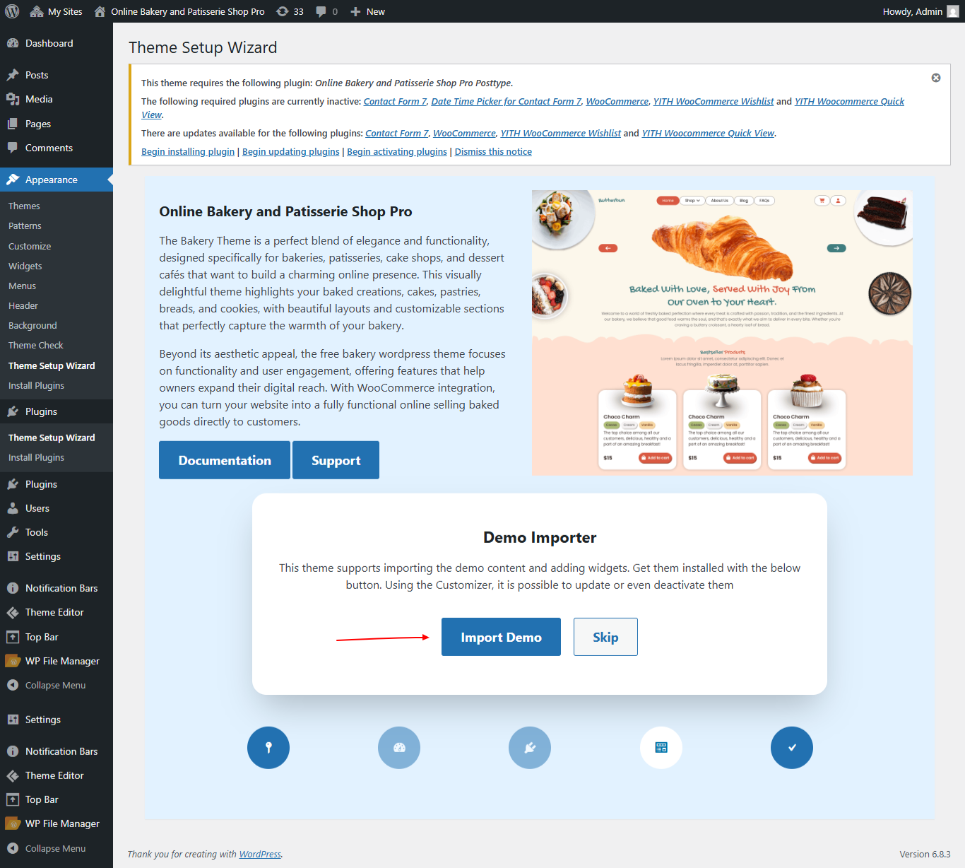 Import Demo screenshot
