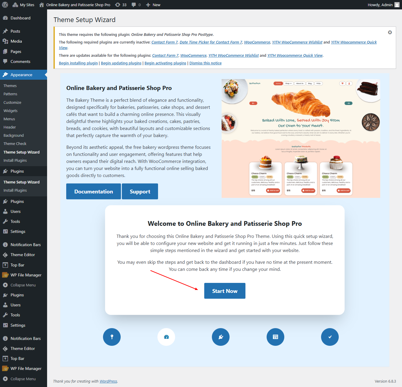 Start Now screenshot