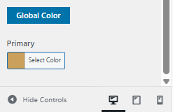 Global color setting