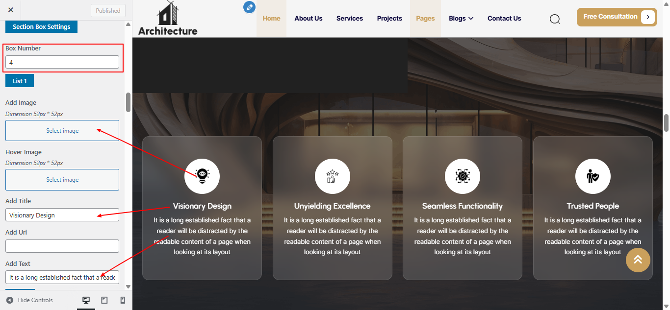 why-choose-us Us settings screenshot