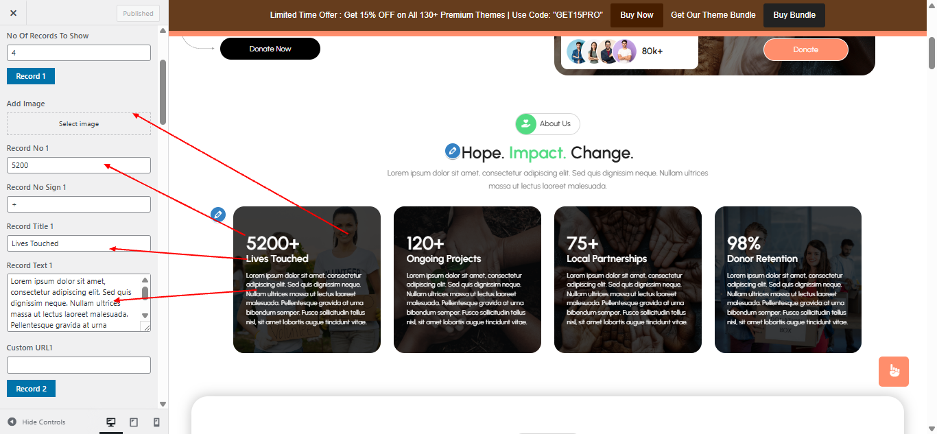 about Us layout screenshot