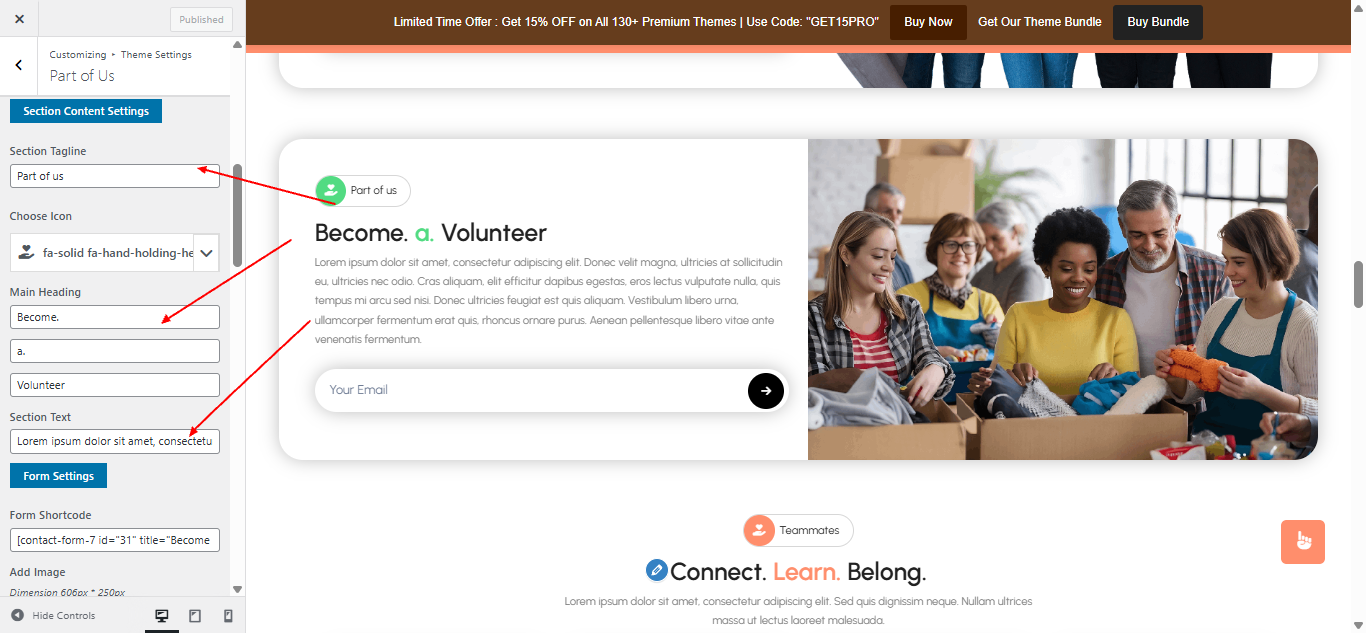 part-of-us form setup screenshot