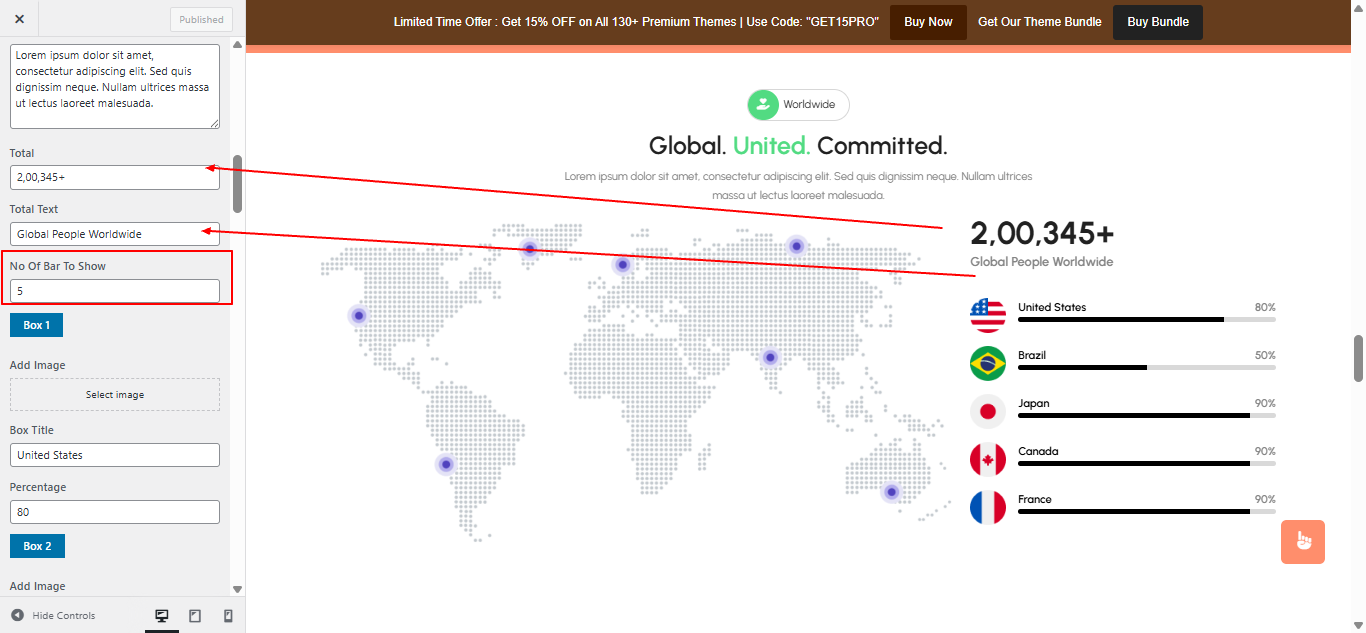 worldwide  layout screenshot
