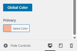 Global color setting