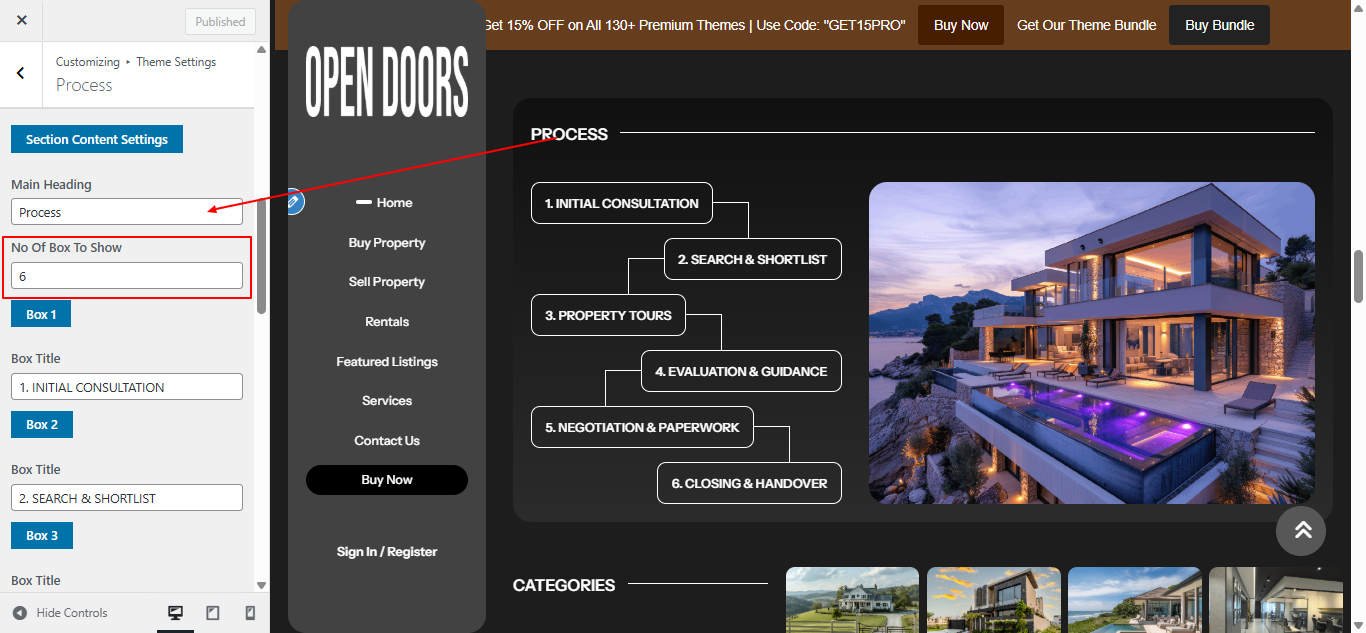 process layout screenshot