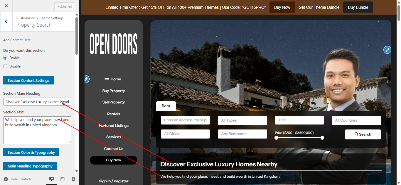 slider Us layout screenshot