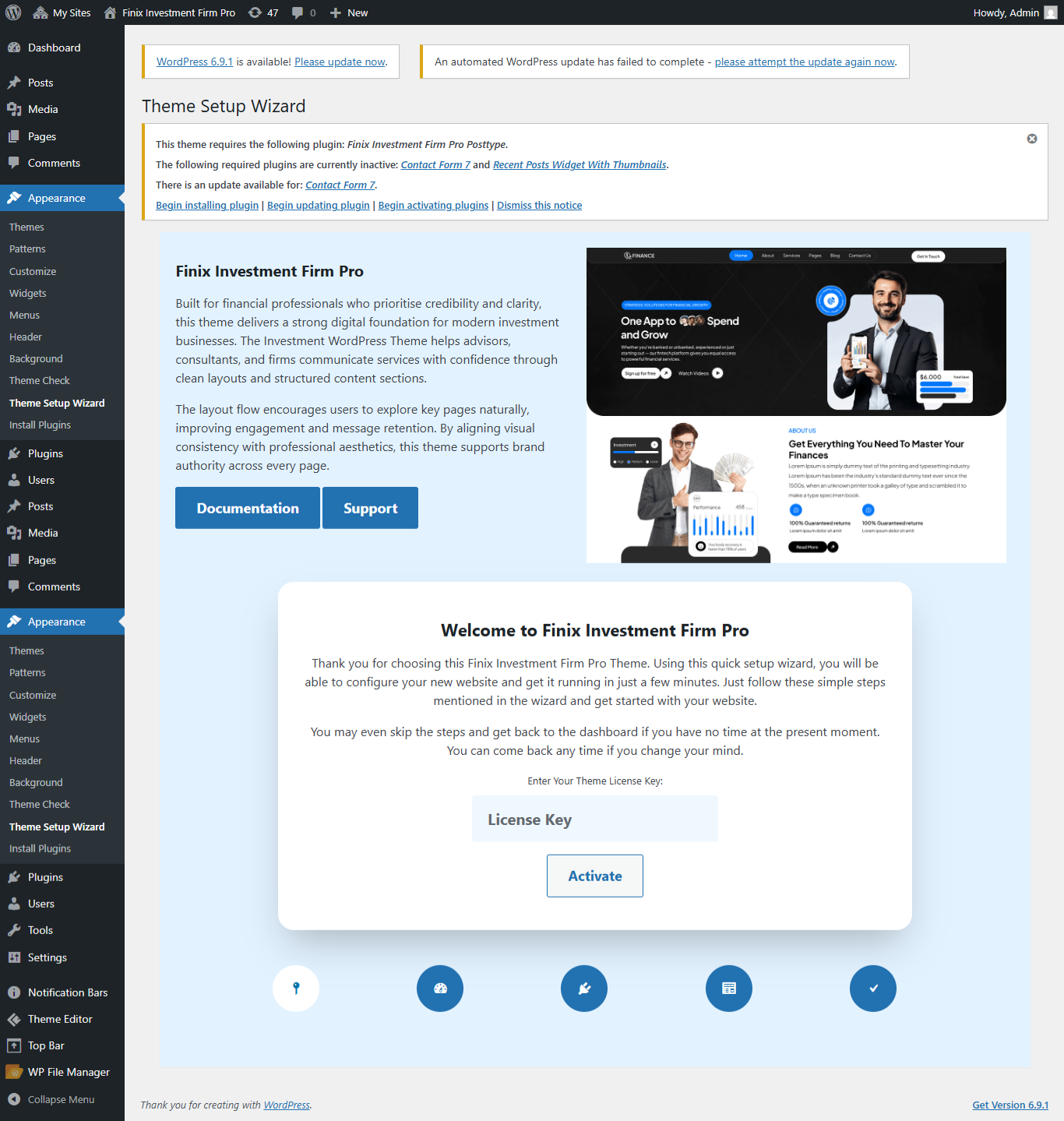 Activation key screenshot