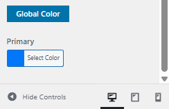 Global color setting