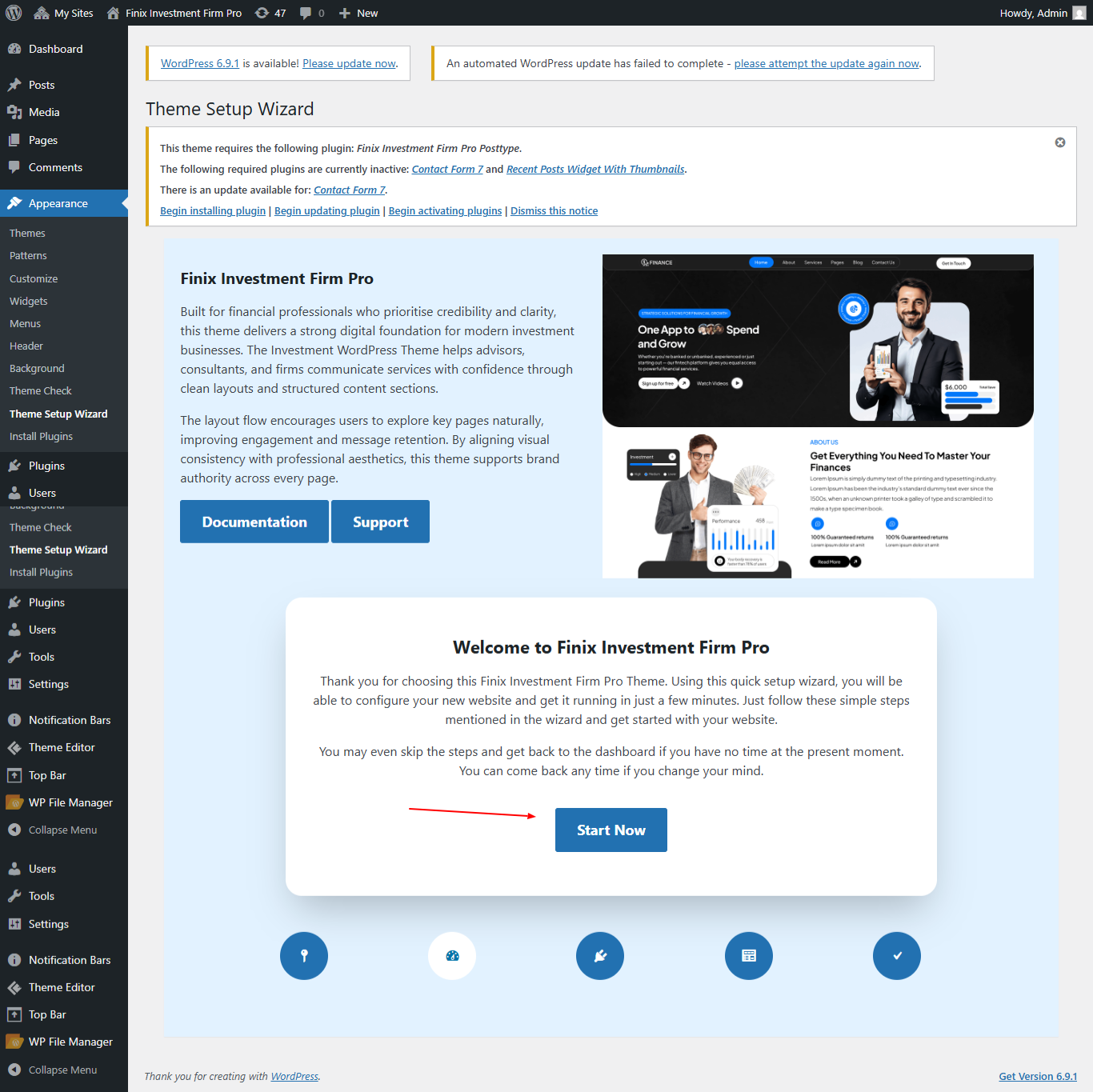Start Now screenshot
