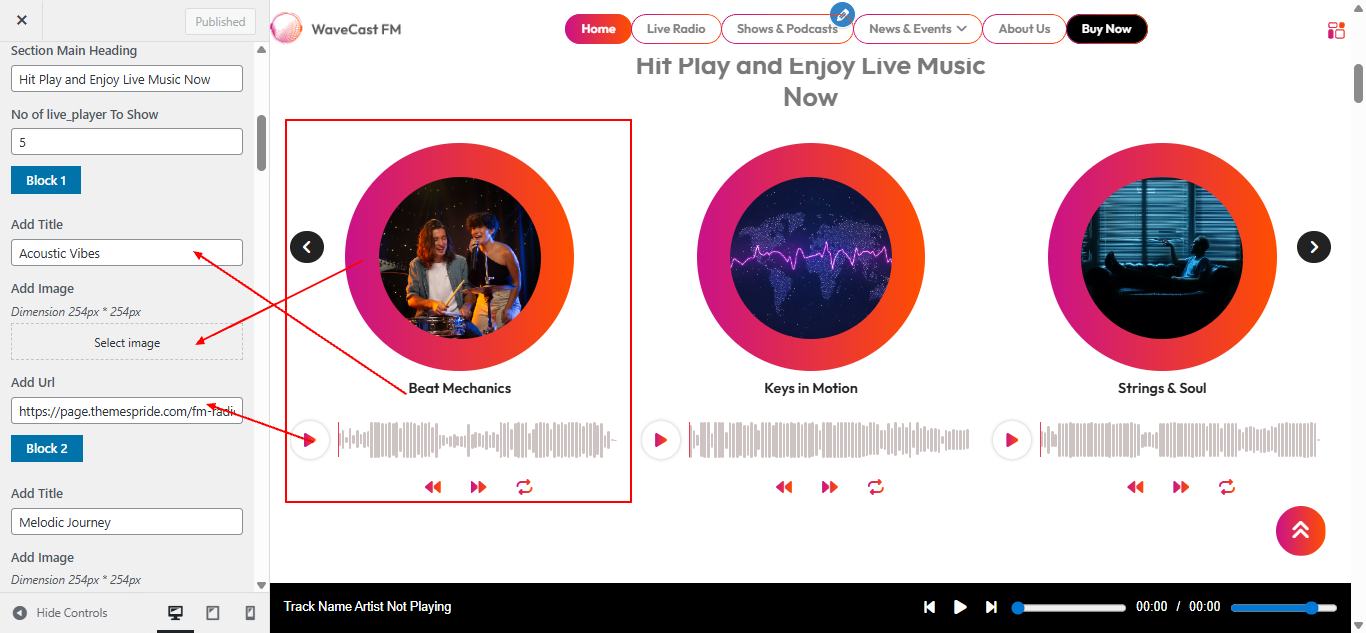 live-player Us layout screenshot