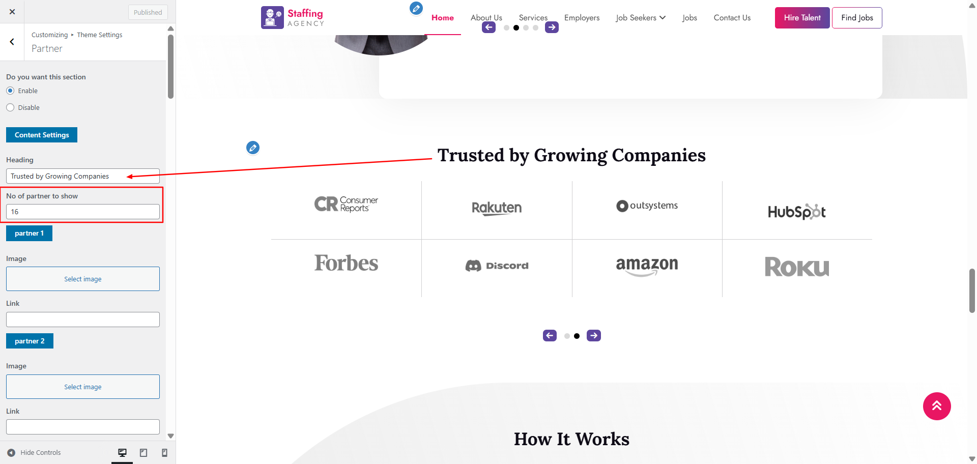 partner layout screenshot