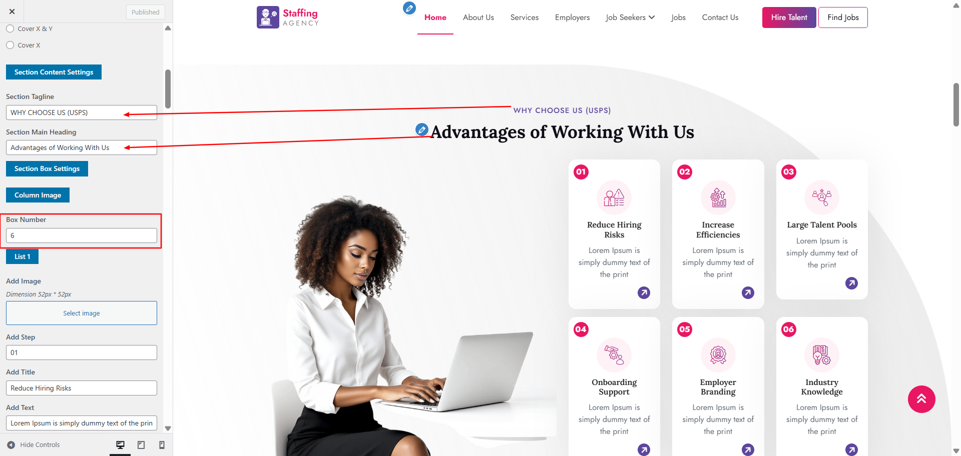 why-choose-us Us layout screenshot