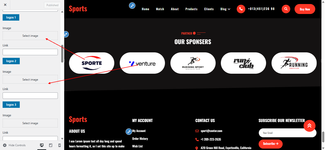 logo layout screenshot