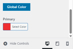 Global color setting