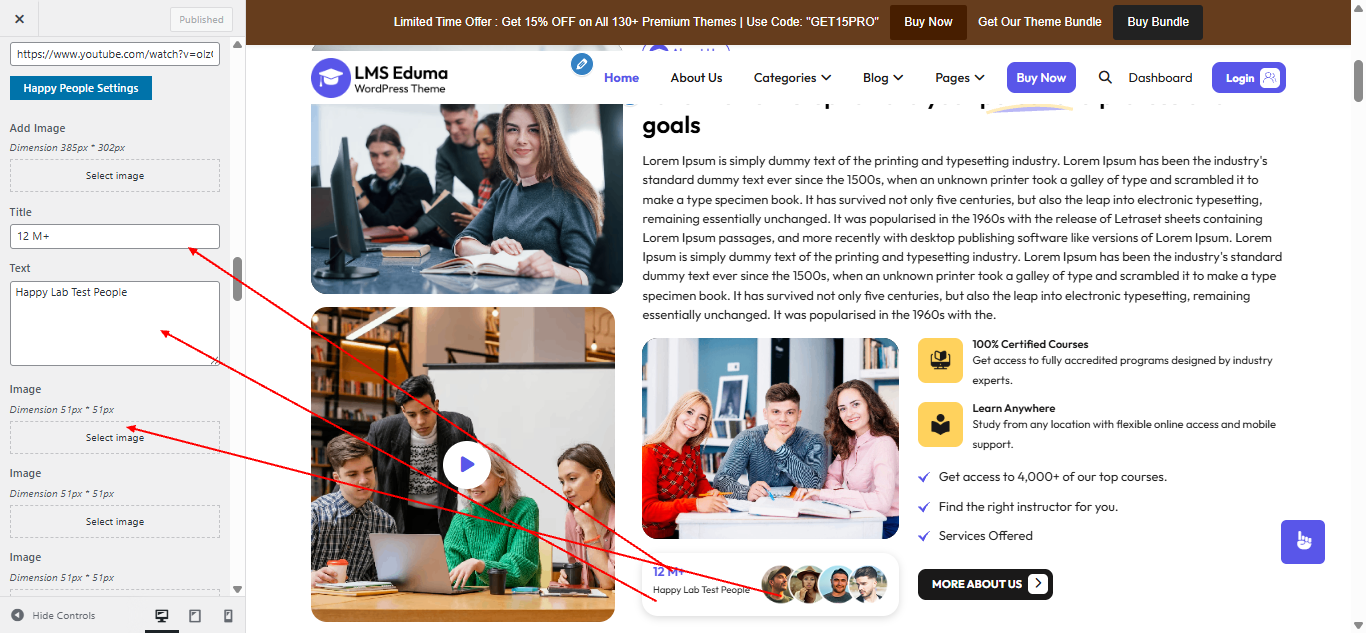 about Us layout screenshot