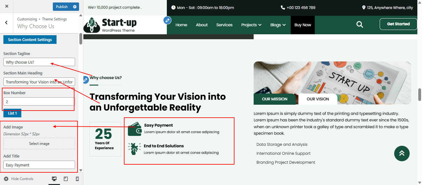 why-choose-us Us layout screenshot