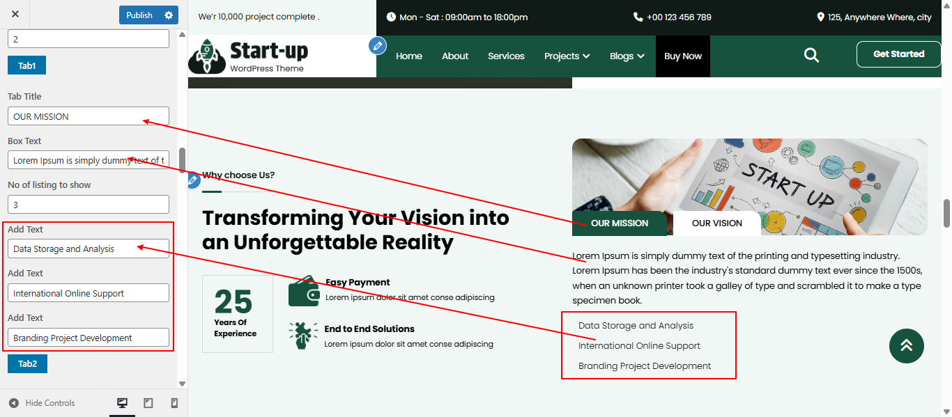 why-choose-us Us settings screenshot