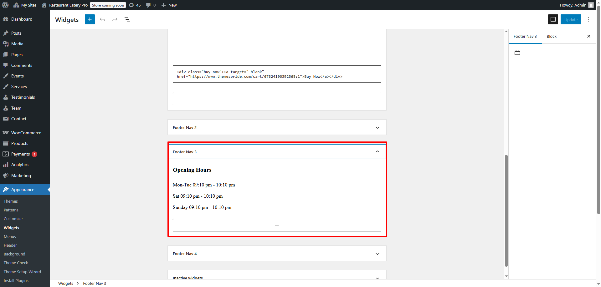 Footer Layout