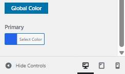 Global color setting